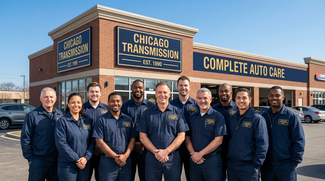 Chicago Transmission rebuild workbench - 2-year / 24,000-mile warranty on transmission rebuilds
