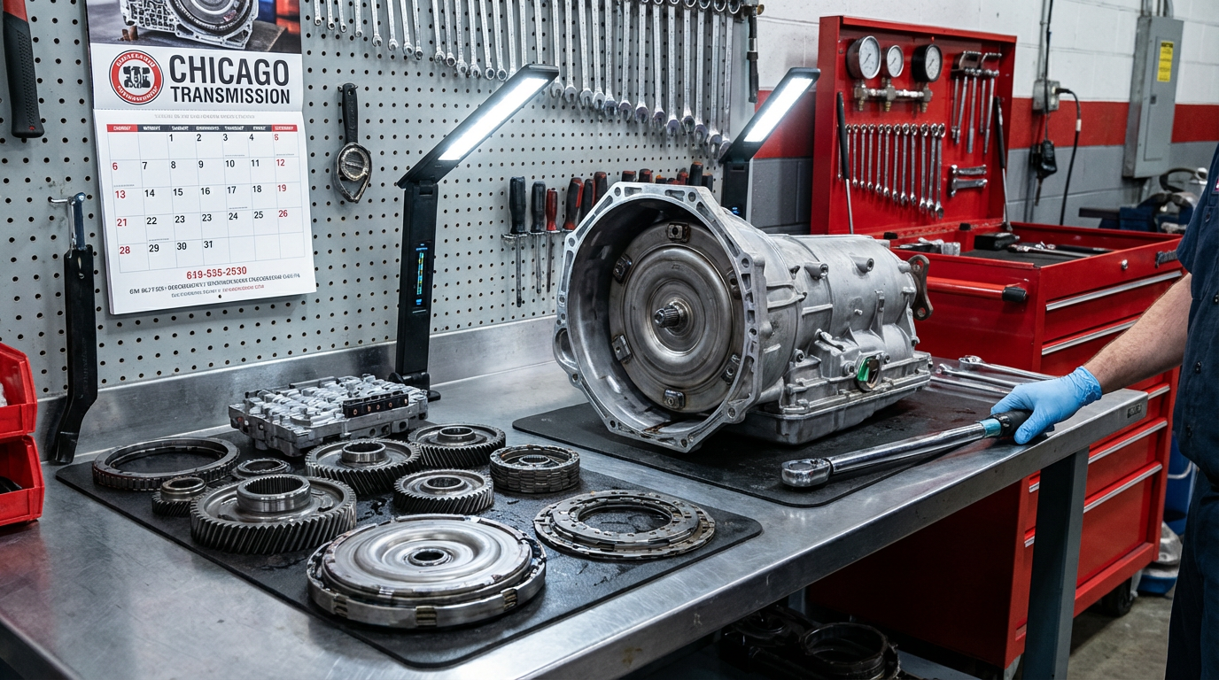 Chicago Transmission exterior on N Lincoln Ave - transmission repair support