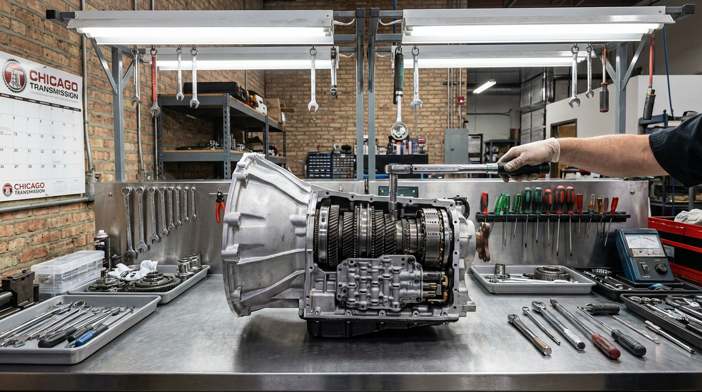 Transmission Leak Repair Chicago Find the Leak Before It Runs Low service photo at Chicago Transmission