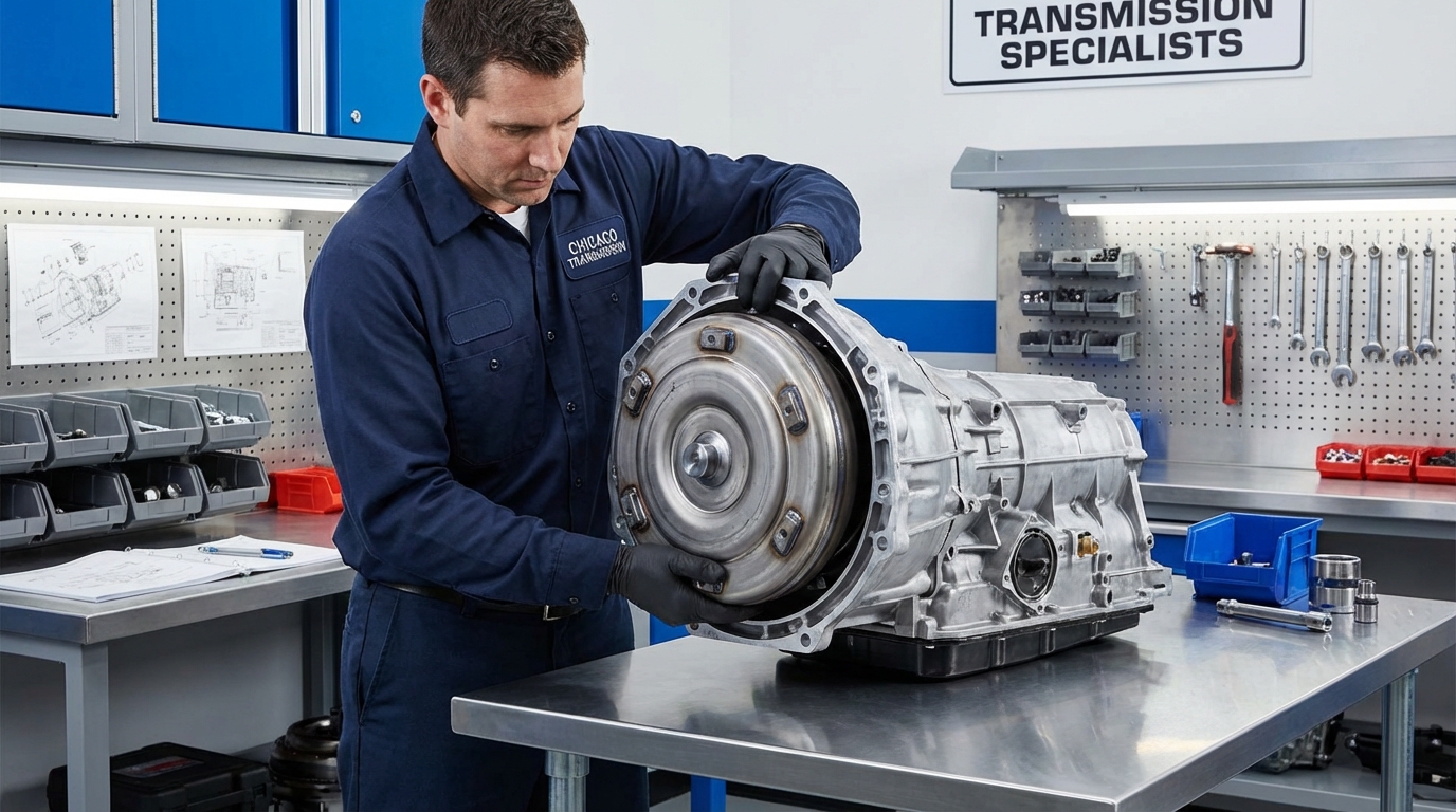 Ford Transmission Repair Chicago Ford truck, SUV & PowerShift diagnostics service photo at Chicago Transmission