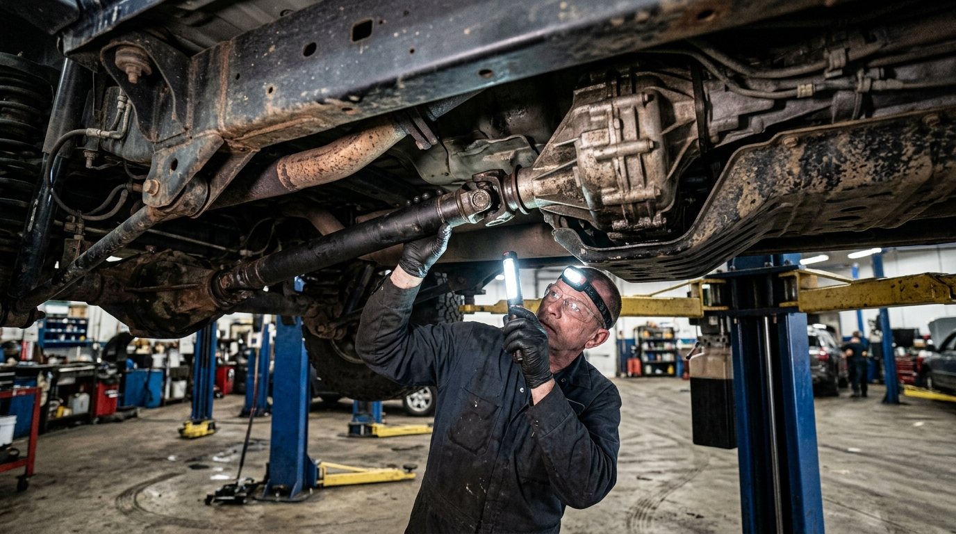 4WD Transfer Case Service Chicago symptoms checked on a vehicle in Chicago