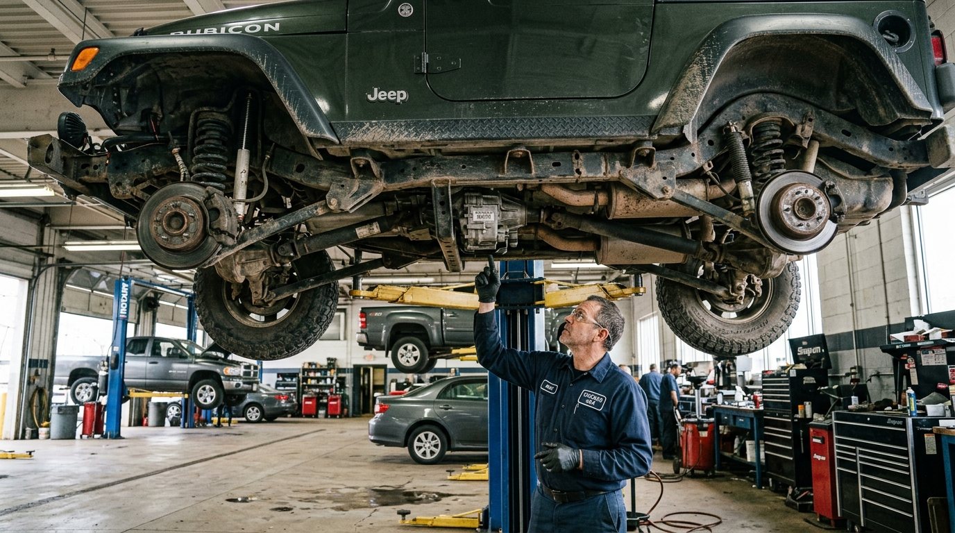 AWD Transfer Case Repair Chicago symptoms checked on a vehicle in Chicago