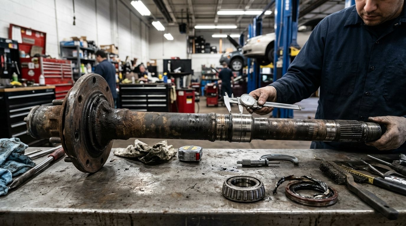 Axle Repair Chicago symptoms checked on a vehicle in Chicago