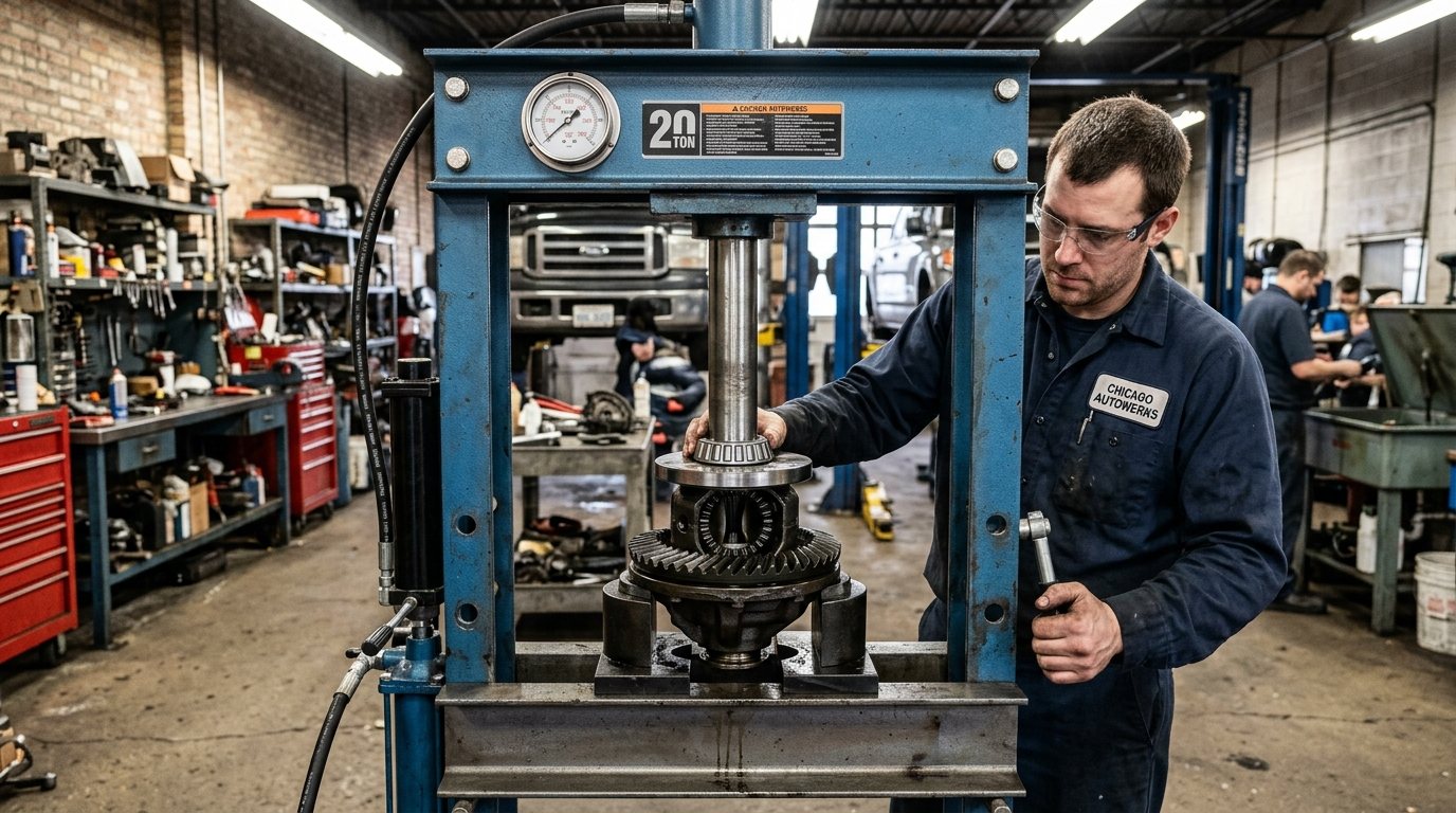 Differential Rebuild Chicago component inspection at Chicago Transmission
