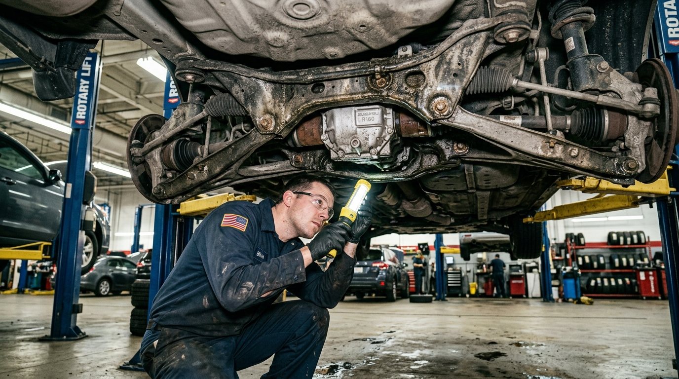 Front Differential Repair Chicago symptoms checked on a vehicle in Chicago