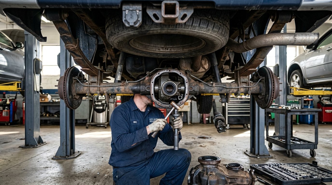 Clutch Replacement Chicago symptoms checked on a vehicle in Chicago