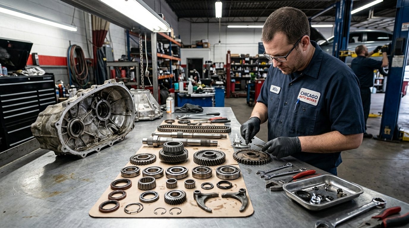 Transfer Case Rebuild Chicago diagnostic process in Chicago repair shop