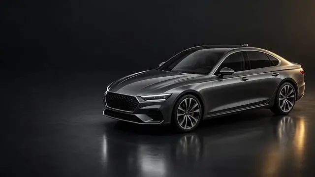 A sedan transforms into an exposed transmission as you scroll.